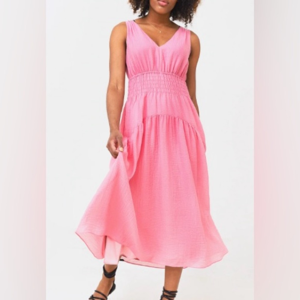 Vince Pink Midi Dress